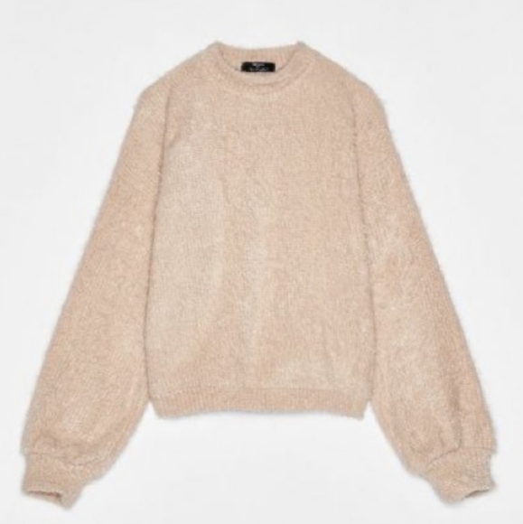 Bershka Furry Chenille Sweater, Size XS - Picture 5 of 16